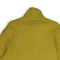 Mens Yellow Collared Quarter Zip Long Sleeve Pullover Sweater Size XL image number 4