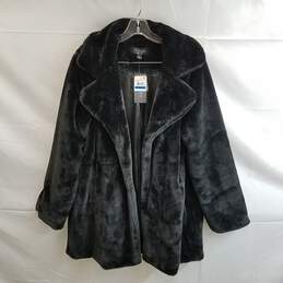 Coffee Shop New York Women's Black Faux Fur Coat Size XL