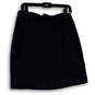 Womens Black Flat Front Stretch Side Zip Classic Straight & Pencil Size 8 image number 2