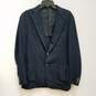 Mens Blue Long Sleeve Single Breasted Pockets Two-Button Blazer Size M image number 1