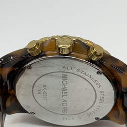 Designer Michael Kors MK 5557 Gold-Tone Chronograph Dial Analog Wristwatch alternative image