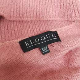 Eloquii Long Pullover Collard Pink Sweater Women's Size 22/24 alternative image