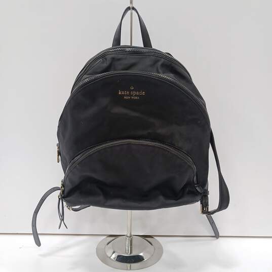 Kate Spade Black Nylon Backpack Purse image number 1