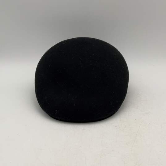 Pendleton Mens Black Round Fitted Small Stiff Brim Flat Cap Size Large image number 1