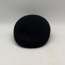 Pendleton Mens Black Round Fitted Small Stiff Brim Flat Cap Size Large