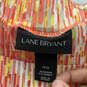 Womens Orange Yellow Printed Elastic Waist Pull-On Maxi Skirt Size 14/16 image number 3