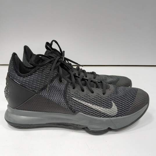 Men's Nike Lebron Witness IV Black Sneakers Size 15 image number 1