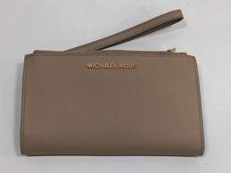 Michael Kors Tan Bifold Card Wristlet Wallet