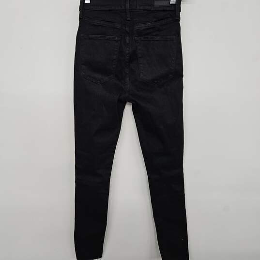 Abercrombie & Fitch Black Ultra High Rise Super Skinny Jeans image number 2
