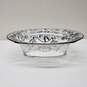 Sterling Silver Overlay Glass Oval Bowl 12x8.5x3.5" image number 1