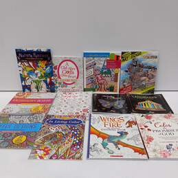 Lot of 12 Coloring Books