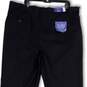 NWT Mens Black Classic Fit No-Iron Stretch Pockets Dress Pants Size 42X30 image number 4