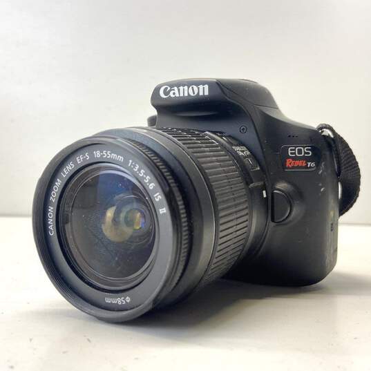 Canon EOS Rebel T6 18.0MP Digital SLR Camera with 18-55mm Lens image number 1