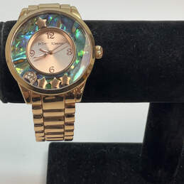 Designer Betsey Johnson BJ00649-01 Stainless Steel Round Analog Wristwatch