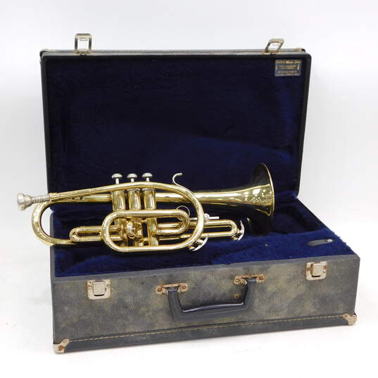 Conn Brand 16A Model B Flat Cornet w/ Case and Mouthpiece (Parts and Repair) image number 1