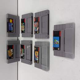 Bundle of Seven Assorted Super NES Games