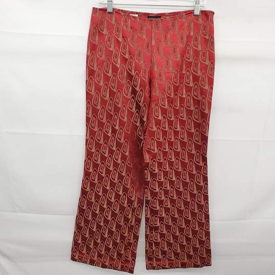 Jean Paul Gaultier Femme Women's Red Wide Leg Pants Size 10 US image number 1