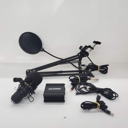 Aokeo USB Condenser Microphone Kit with Boom Arm, Shock Mount, Pop Filter image number 1