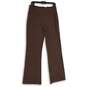 NWT The Original Muk Luks Womens Brown Pull-On Flared Leg Ankle Leggings Size L image number 2