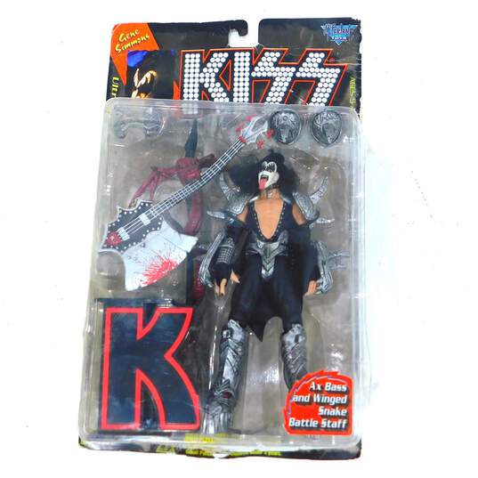 Sealed 1997 McFarlane Toys KISS Gene Simmons Ultra Action Figure Damaged Box image number 1