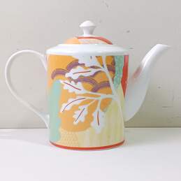 Tokyo by Angela Corti Multicolor Porcelain Teapot With Lid