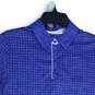 Callaway Mens Blue Spread Collar Short Sleeve Polo Shirt Size X-Large image number 3