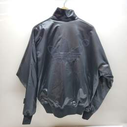 Adidas Shiny Black Track Top Jacket Size Small Chile 62 alternative image
