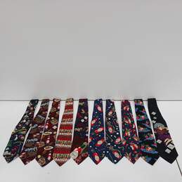 Bundle of Ten Assorted Neck Ties