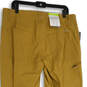 NWT Mens Golden Brown Flat Front Straight Leg Khaki Pants Size 34X32 image number 4