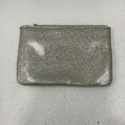Womens Metallic Silver Mavis Street Mini Pouch Bag W/ Missing Zipper alternative image