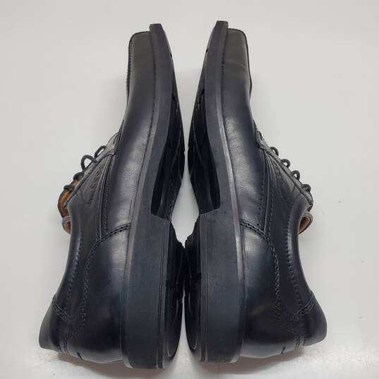 Ecco Black Leather Oxford Dress Lace up Flat Shoes Men’s Size 44 image number 4