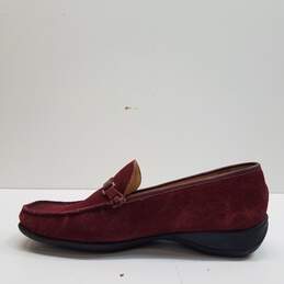 Mephisto Cool Air Maroon Suede Loafers Shoes Women's Size 8.5 B alternative image