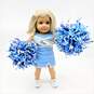 American Girl Doll Blonde Hair Blue Eyes Cheer Outfit image number 1