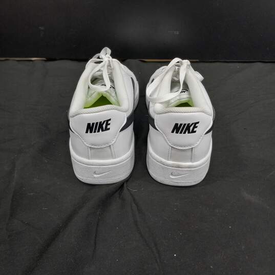 Nike Court Royale Men's White/Black Tennis Shoes Size 13 image number 2