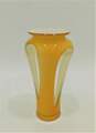 Gorgeous Designs MCM Mid Century Style Yellow Mod Glass Vase Home Decor image number 1