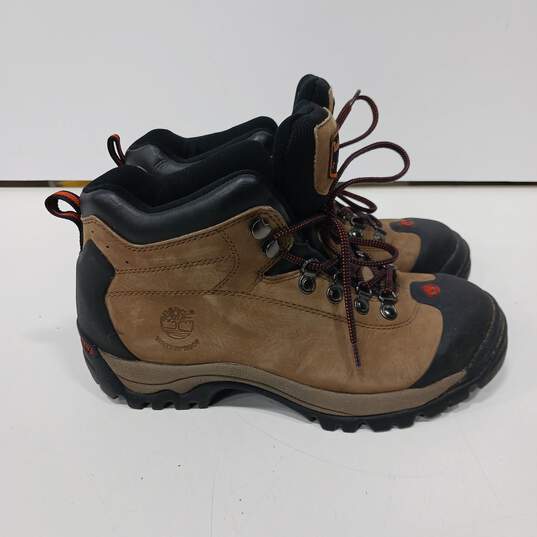 Women's Brown Timberland USA 8M Brown Boots image number 4
