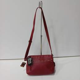 Great American Leatherworks Women's Red Leather Crossbody Bag NWT alternative image