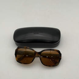 Womens HC 8001 L001 Emma Black Brown Tortoise Full Rim Square Sunglasses