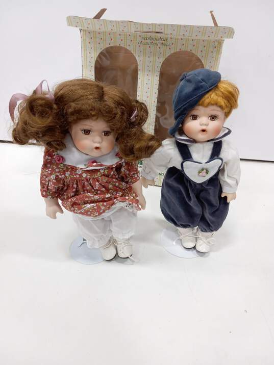 Bundle of 4 Seymour Mann Porcelain Dolls IOB image number 2