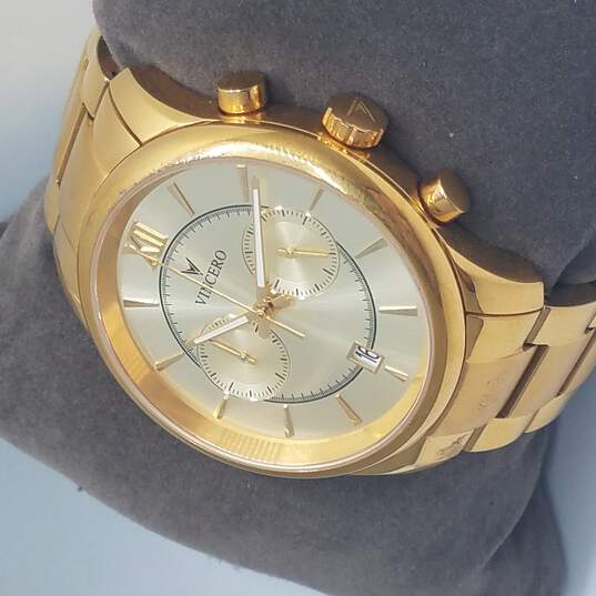Vincero The Bellwether Gold Tone Chronograph Watch image number 5