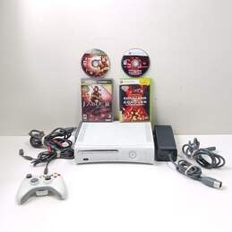 Microsoft Xbox 360 White Video Game Console & Accessories Bundle