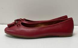 Coach Leather Beni Ballet Flats Red 9