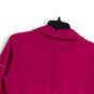 Womens Pink Stretch Long Sleeve 1/4 Zip Collared Pullover Jacket Size M image number 3
