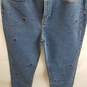 Lacoste medium blue mom jeans with strawberries women's 30 #4 image number 7
