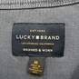 Lucky Brand Men's Blue French Rib Crew LS T-Shirt Size M NWT image number 3