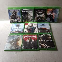 Lot of 10 Microsoft Xbox One Video Games