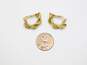 14k Yellow Gold Twisted Rope Clip On Earrings 8.5g image number 4