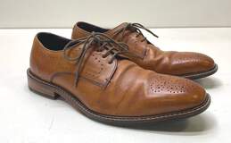 Ted Baker Men's Marar Brown Leather Brogue Dress Shoes Sz. 8
