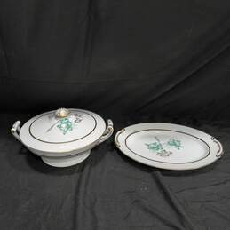 Pair of Wentworth Columbine Serving Dishes