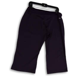 Womens Purple Flat Front Elastic Waist Pull-On Capri Leggings Size XL alternative image